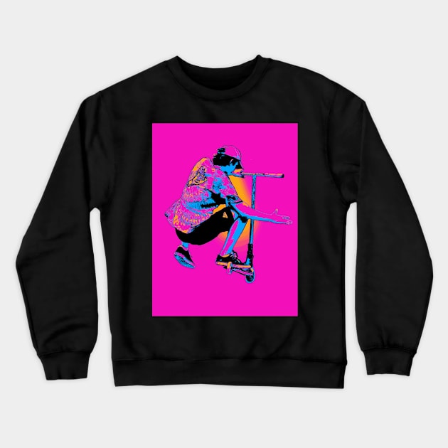 Scooter Pro - Stunt Scooter Rider Crewneck Sweatshirt by Highseller